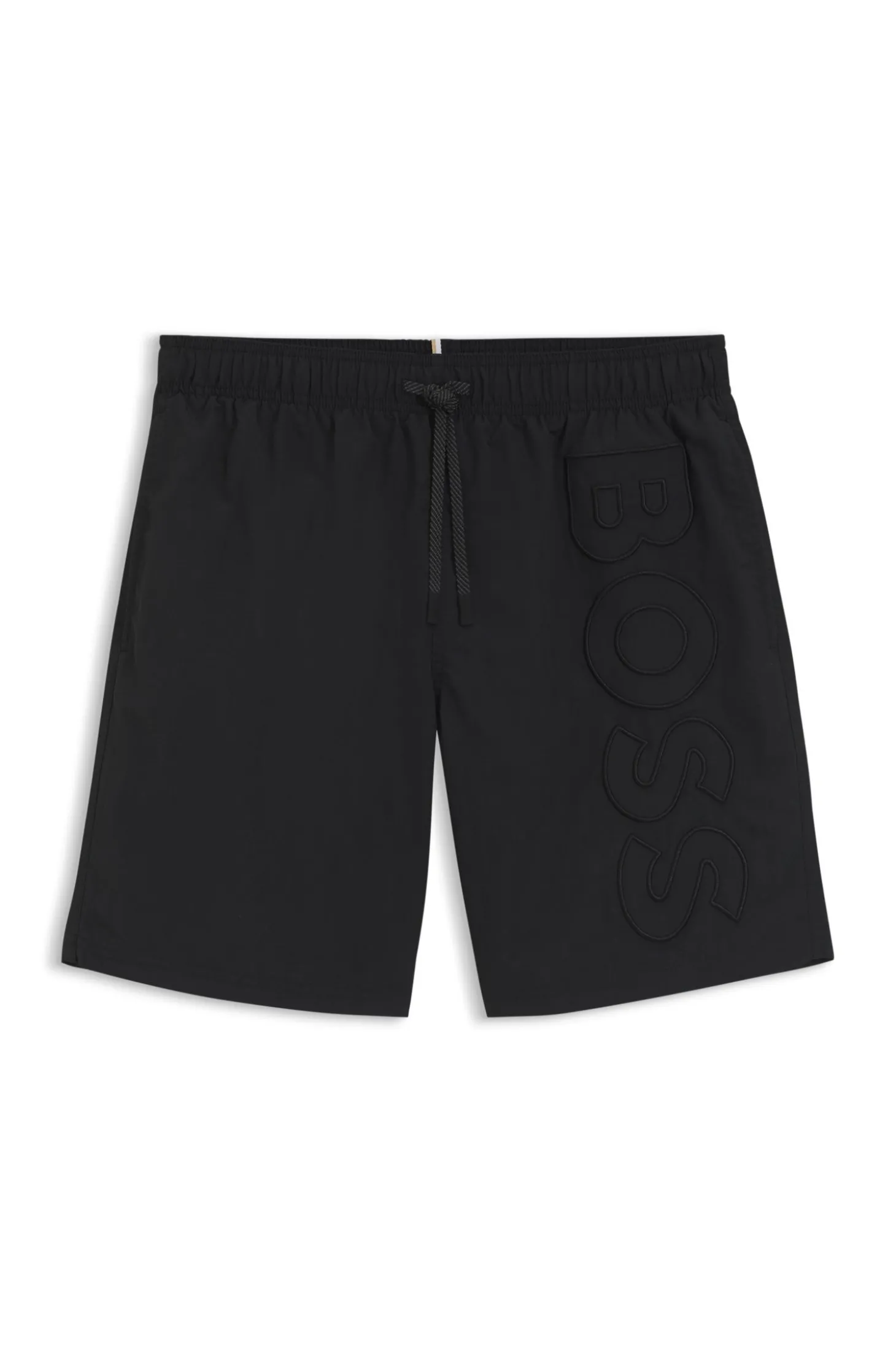 Badeshorts mit 3D-Logo-Stickerei
