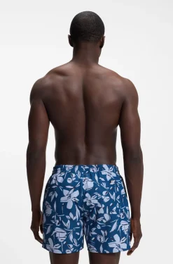 Badeshorts mit durchgehendem Print