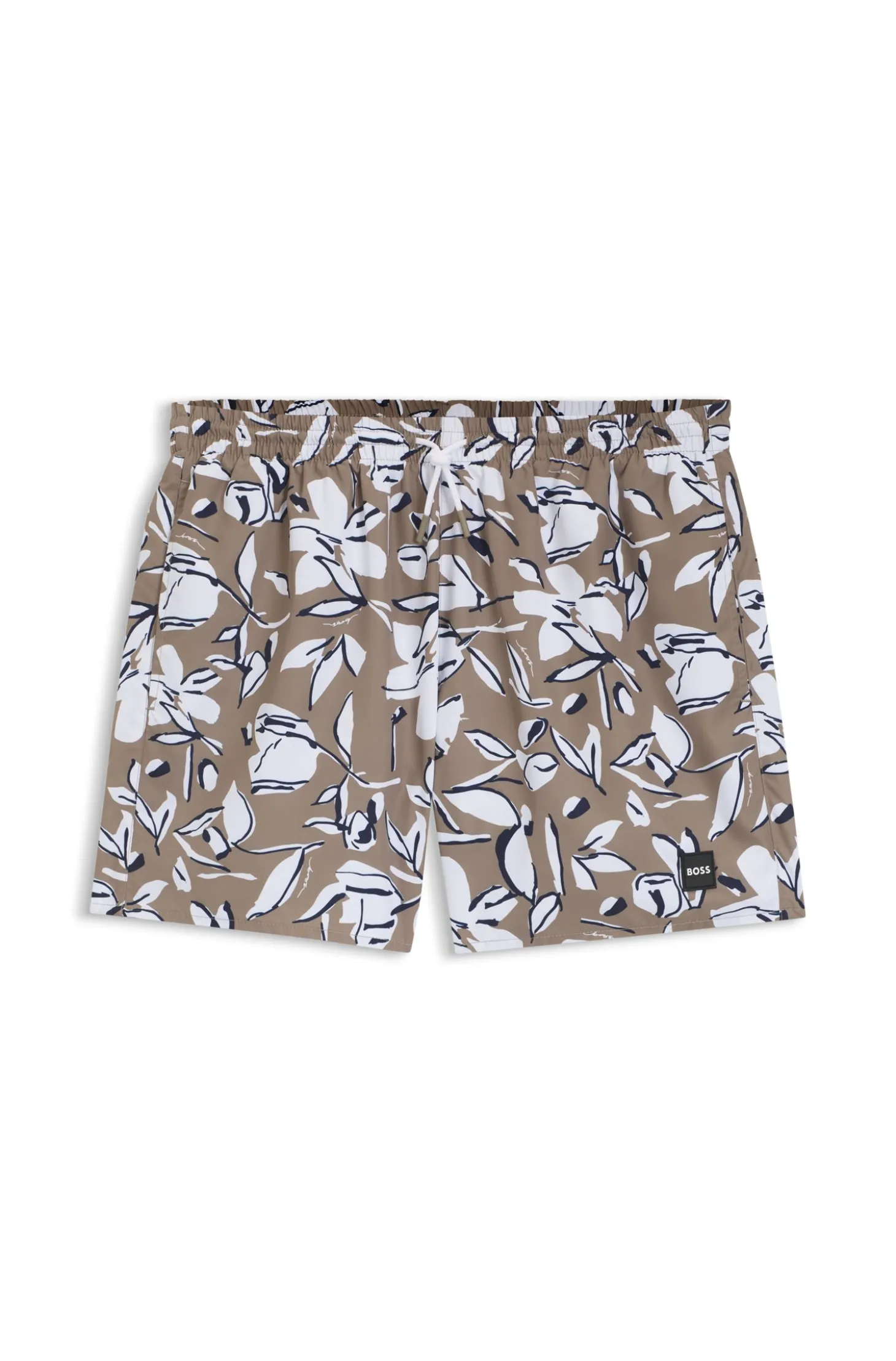 Badeshorts mit durchgehendem Print