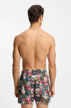 Badeshorts mit durchgehendem Print