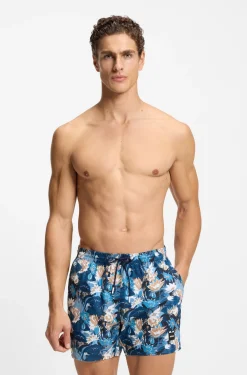 Badeshorts mit durchgehendem Print