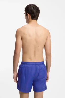 Badeshorts mit kontrastierendem Logo-Print