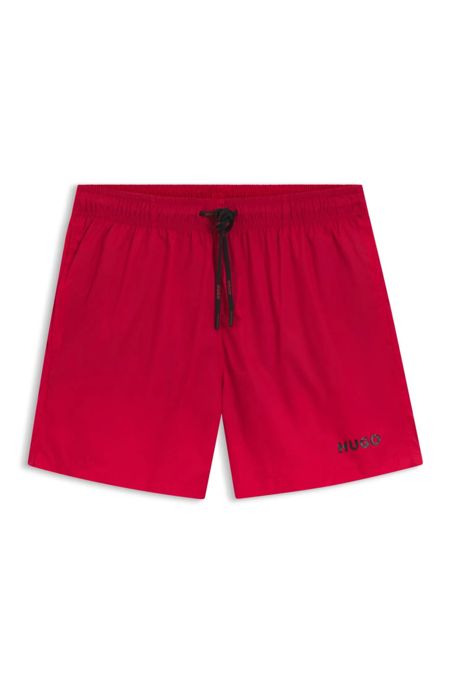 Badeshorts mit kontrastierendem Logo-Print
