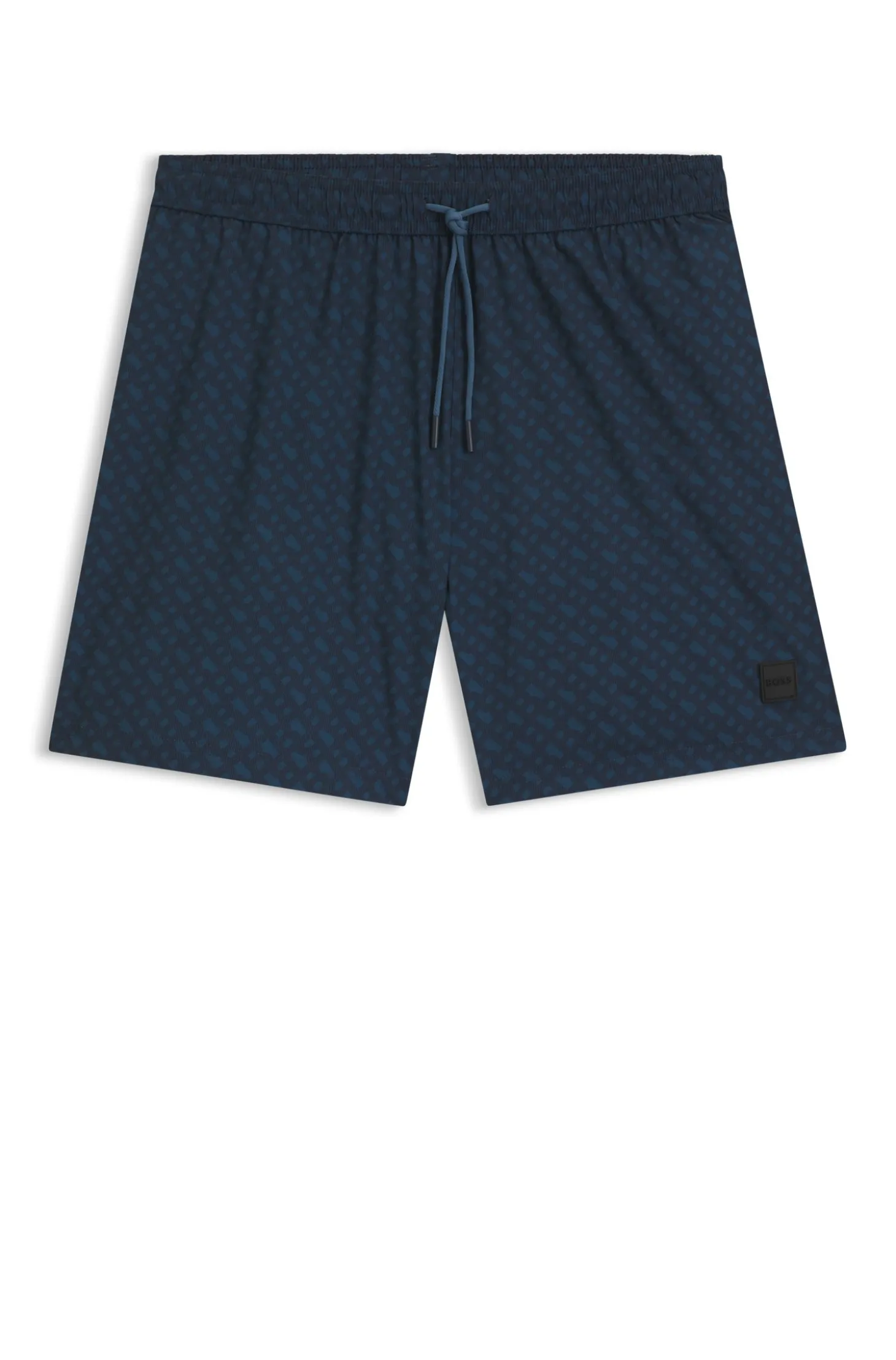 Badeshorts mit Logo-Aufnäher und Monogramm-Print im Dégradé-Stil
