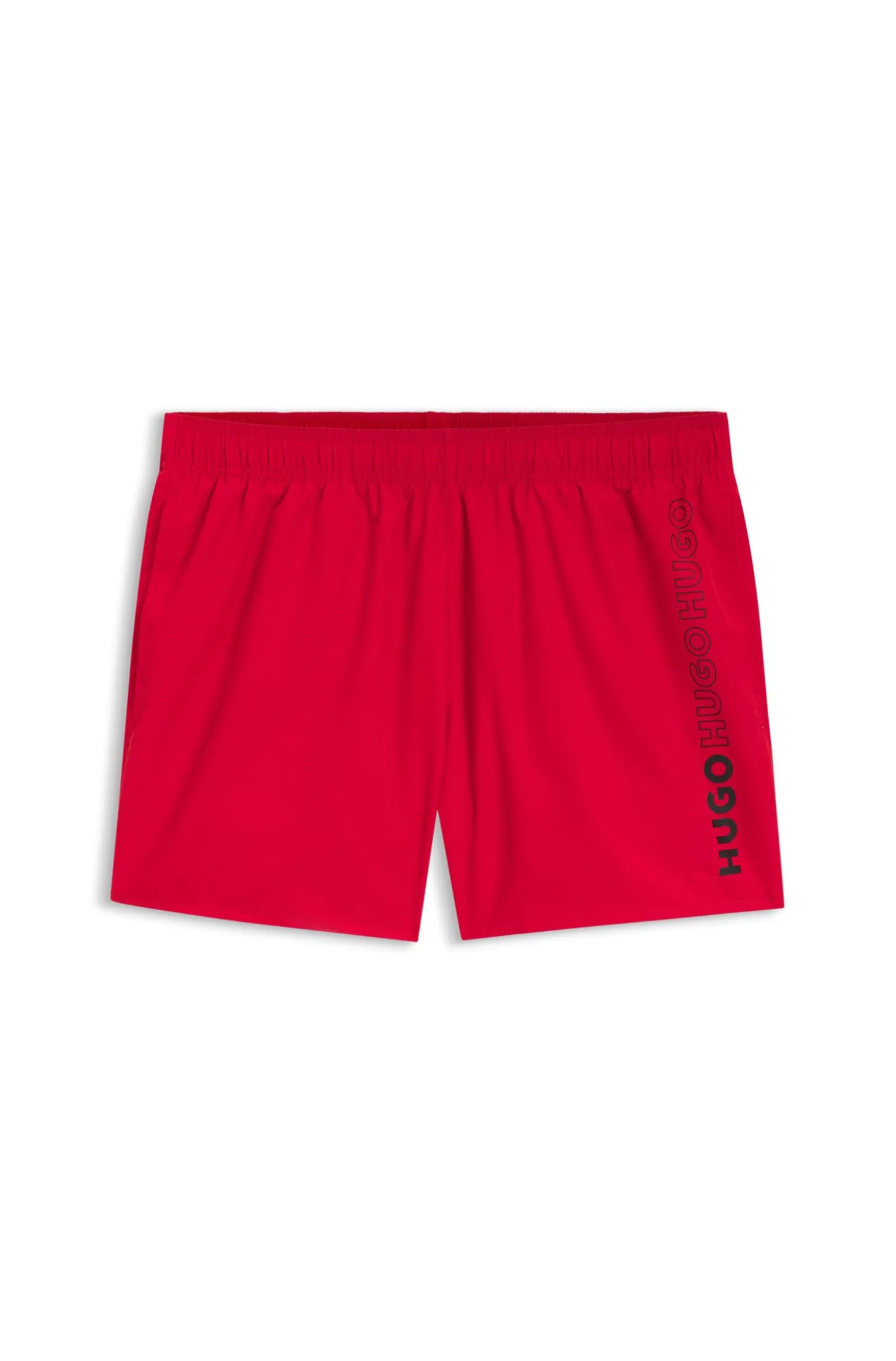 Badeshorts mit mehreren Logos