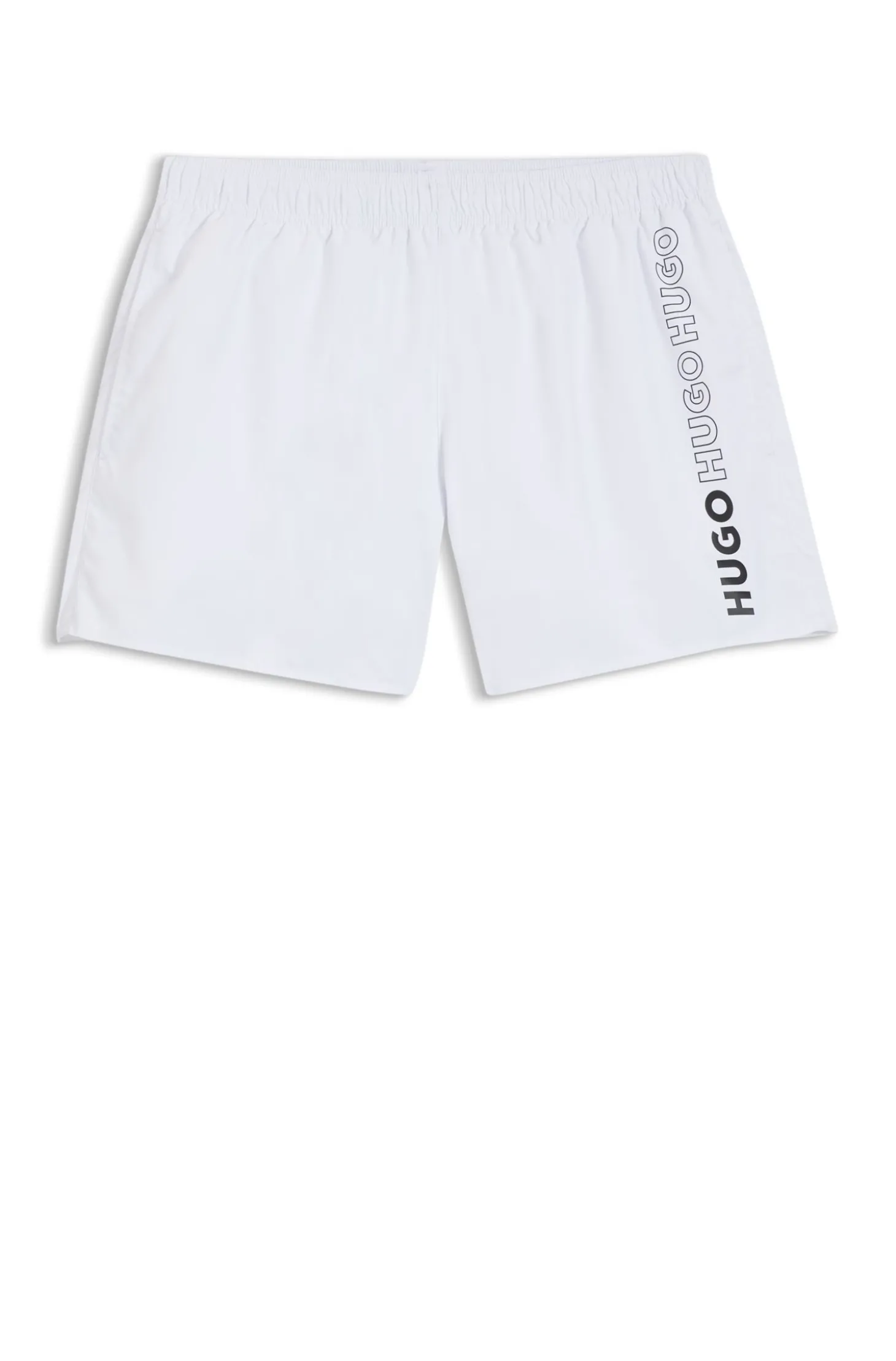 Badeshorts mit mehreren Logos