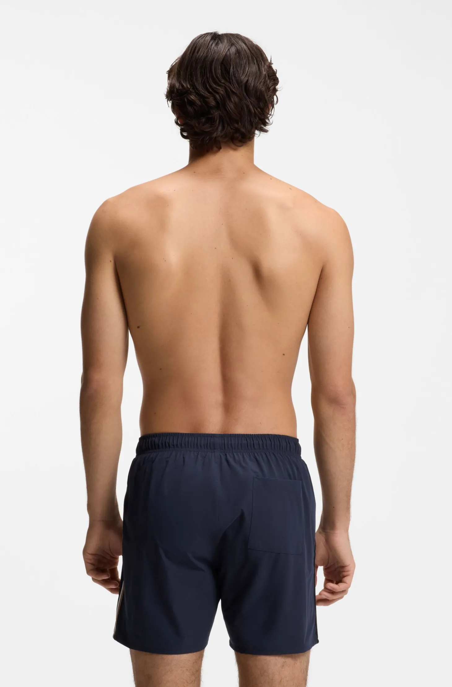 Badeshorts mit Signature-Streifen und Logo