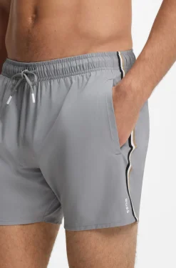 Badeshorts mit Signature-Streifen und Logo