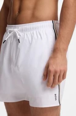 Badeshorts mit Signature-Streifen und Logo