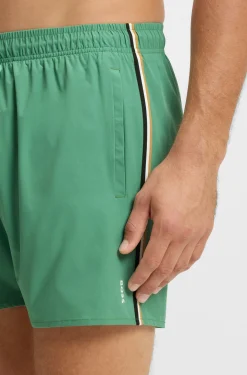 Badeshorts mit Signature-Streifen und Logo