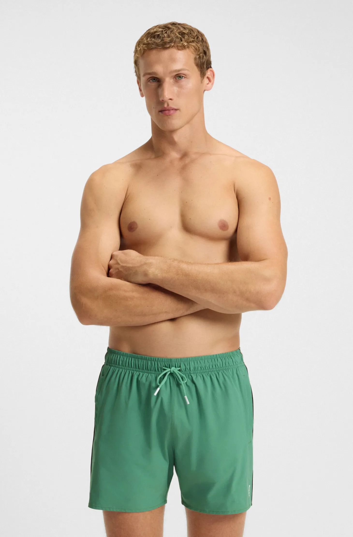 Badeshorts mit Signature-Streifen und Logo
