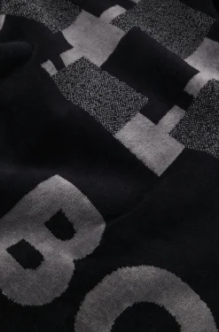 Badetuch aus Baumwoll-Samt mit geometrischem Jacquard-Muster