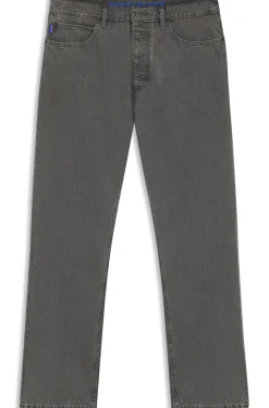 Baggy-Fit Jeans aus grauem Denim