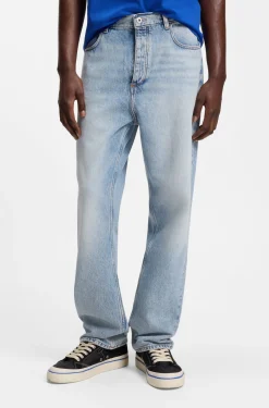 Baggy-Fit Jeans aus schwerem Baumwoll-Denim