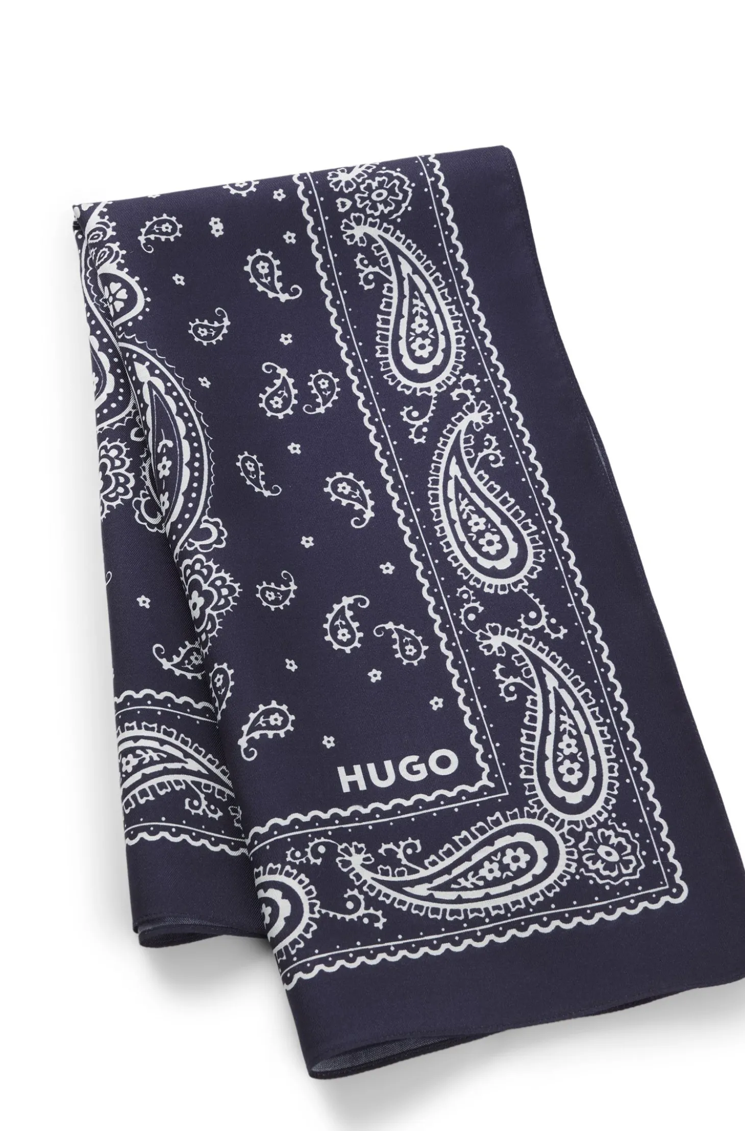 Bandana mit Paisley-Print aus Viskose-Mix mit Seide