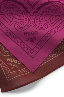Bandanas aus bedruckter Baumwoll-Popeline im Zweier-Pack