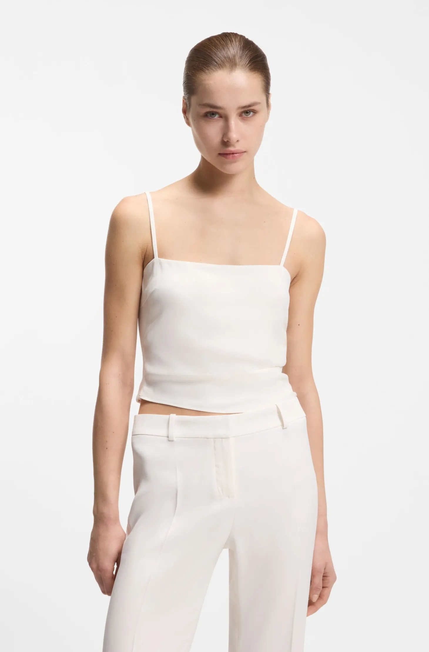 Bandeau-Top mit Riemchen