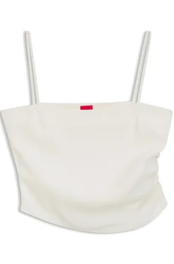 Bandeau-Top mit Riemchen