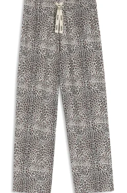 Bedruckte Pyjama-Hose aus Stretch-Modal und Baumwolle