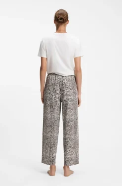 Bedruckte Pyjama-Hose aus Stretch-Modal und Baumwolle