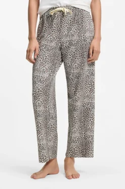 Bedruckte Pyjama-Hose aus Stretch-Modal und Baumwolle