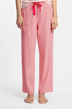 Bedruckte Pyjama-Hose aus Stretch-Modal und Baumwolle