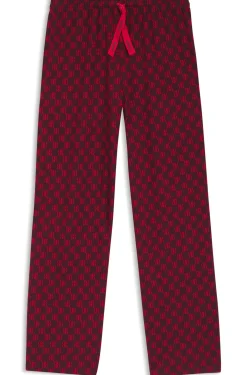 Bedruckte Pyjama-Hose aus Stretch-Modal und Baumwolle