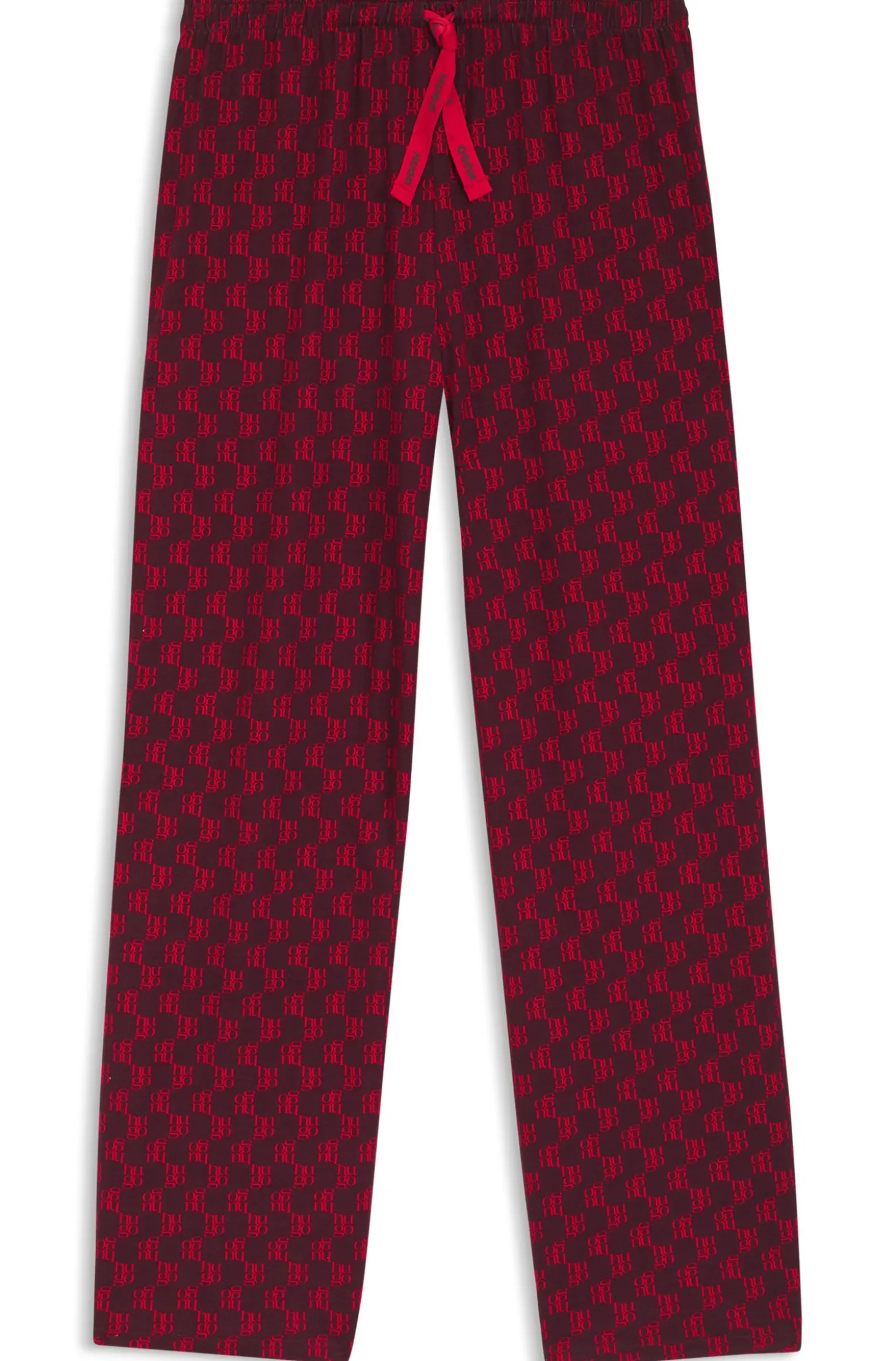 Bedruckte Pyjama-Hose aus Stretch-Modal und Baumwolle
