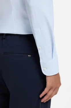 Bedrucktes Slim-Fit Hemd aus funktionalem Stretch-Jersey