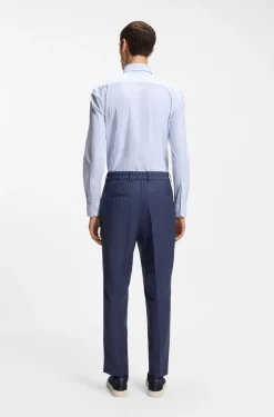 Bedrucktes Slim-Fit Hemd aus funktionalem Stretch-Jersey