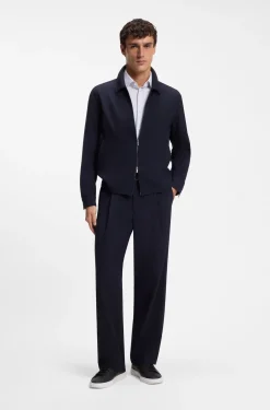 Bedrucktes Slim-Fit Hemd aus Performance-Stretch-Gewebe