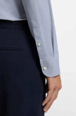 Bedrucktes Slim-Fit Hemd aus Performance-Stretch-Jersey