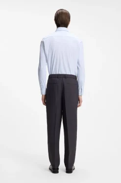 Bedrucktes Slim-Fit Hemd aus Performance-Stretch-Gewebe