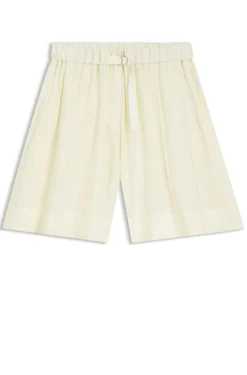 Bermuda-Shorts mit weitem Beinverlauf und elastischem Bund