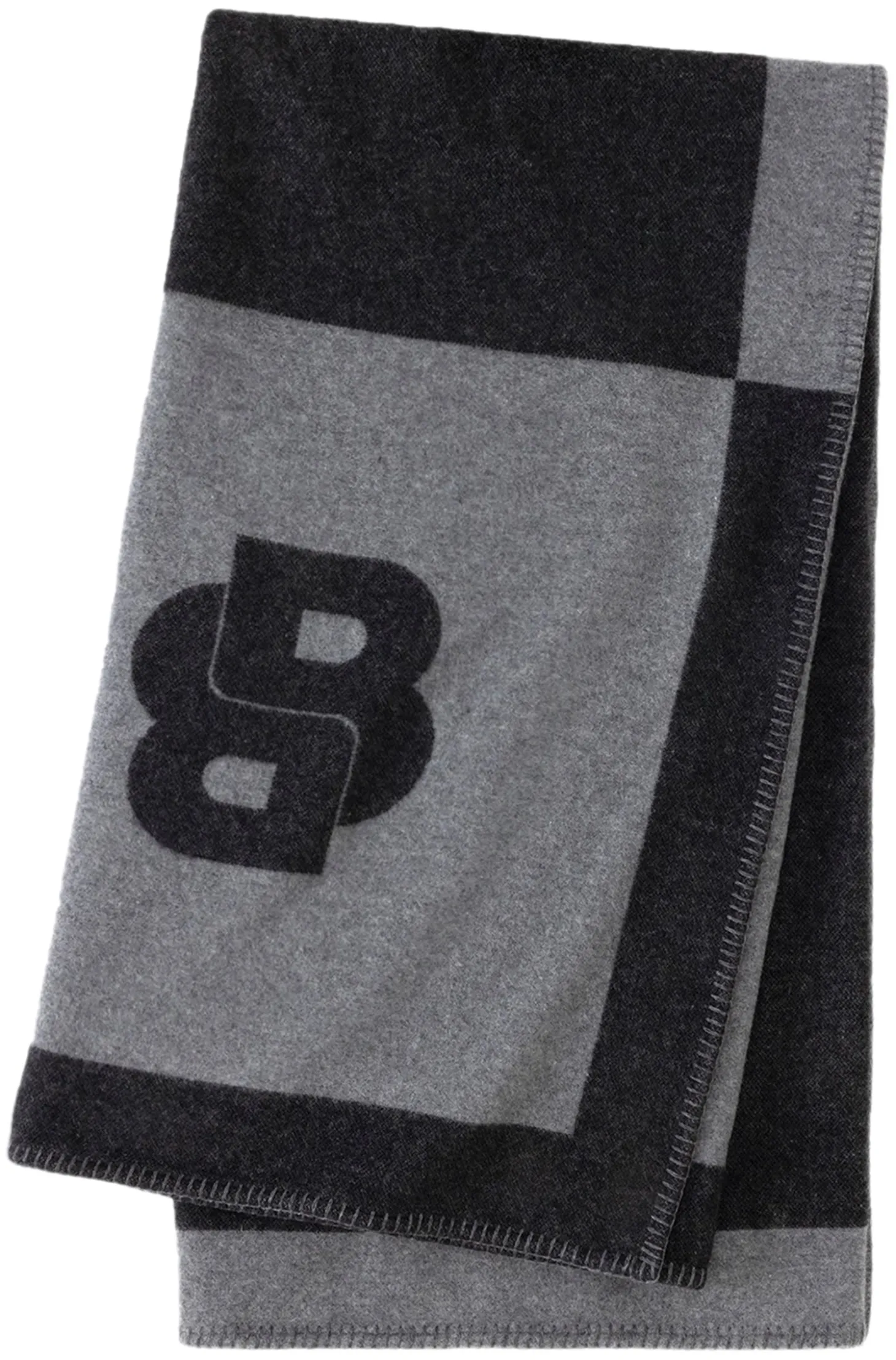 Überwurf aus Woll-Mix mit Double-B-Monogramm