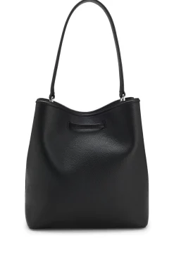 Beuteltasche aus genarbtem Kunstleder mit Double-B-Monogramm