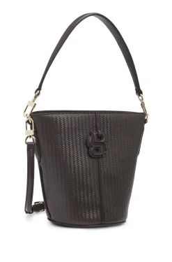Beuteltasche mit Flechtoptik und Double-B-Monogramm