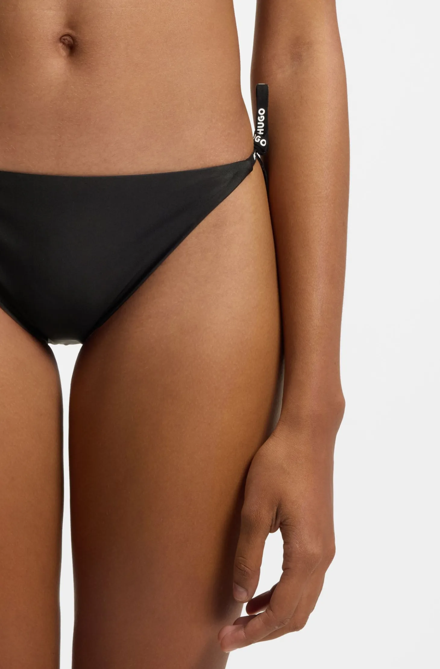 Bikinihose mit Logo-Bändern