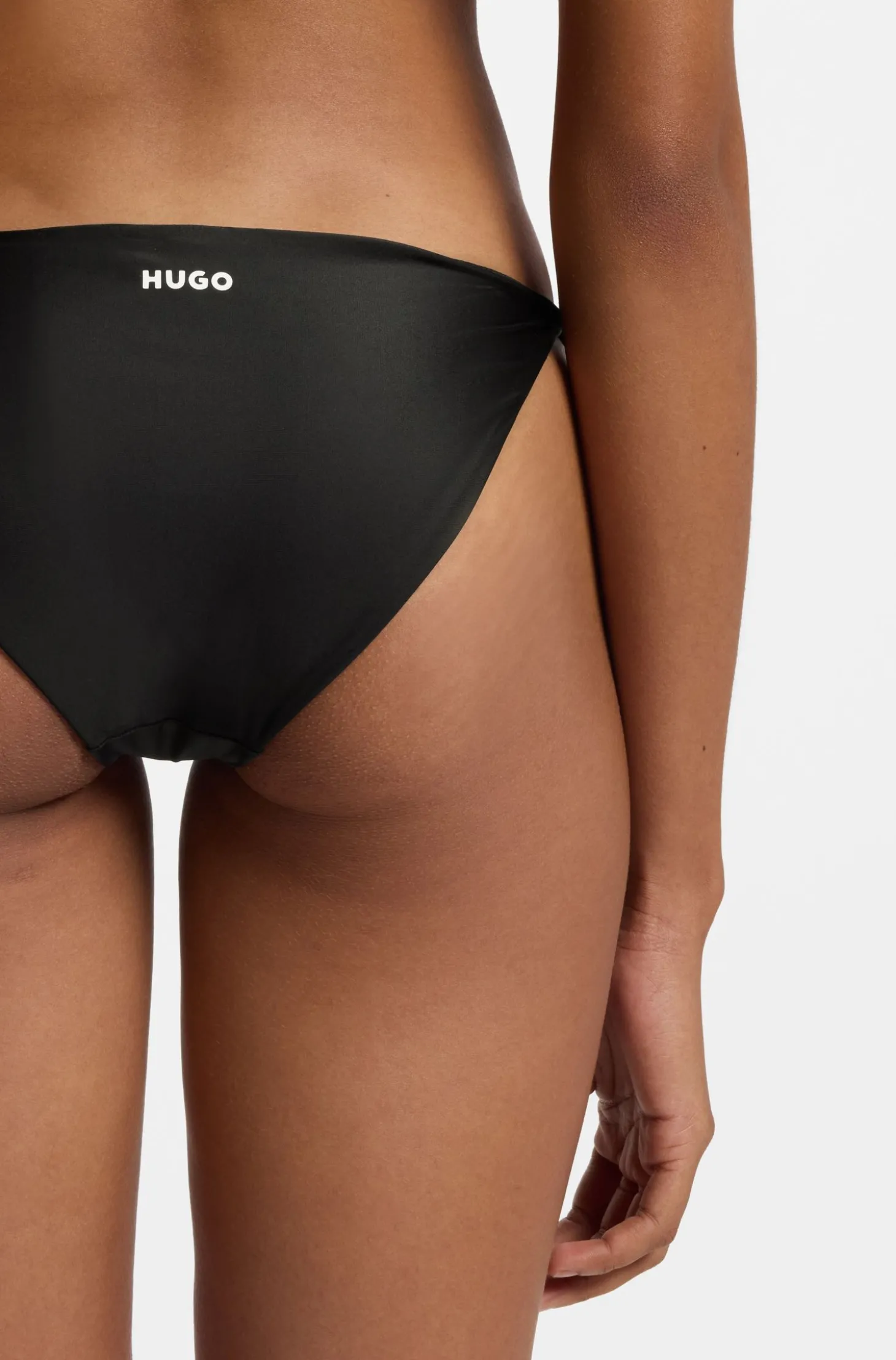 Bikinihose mit Logo-Bändern