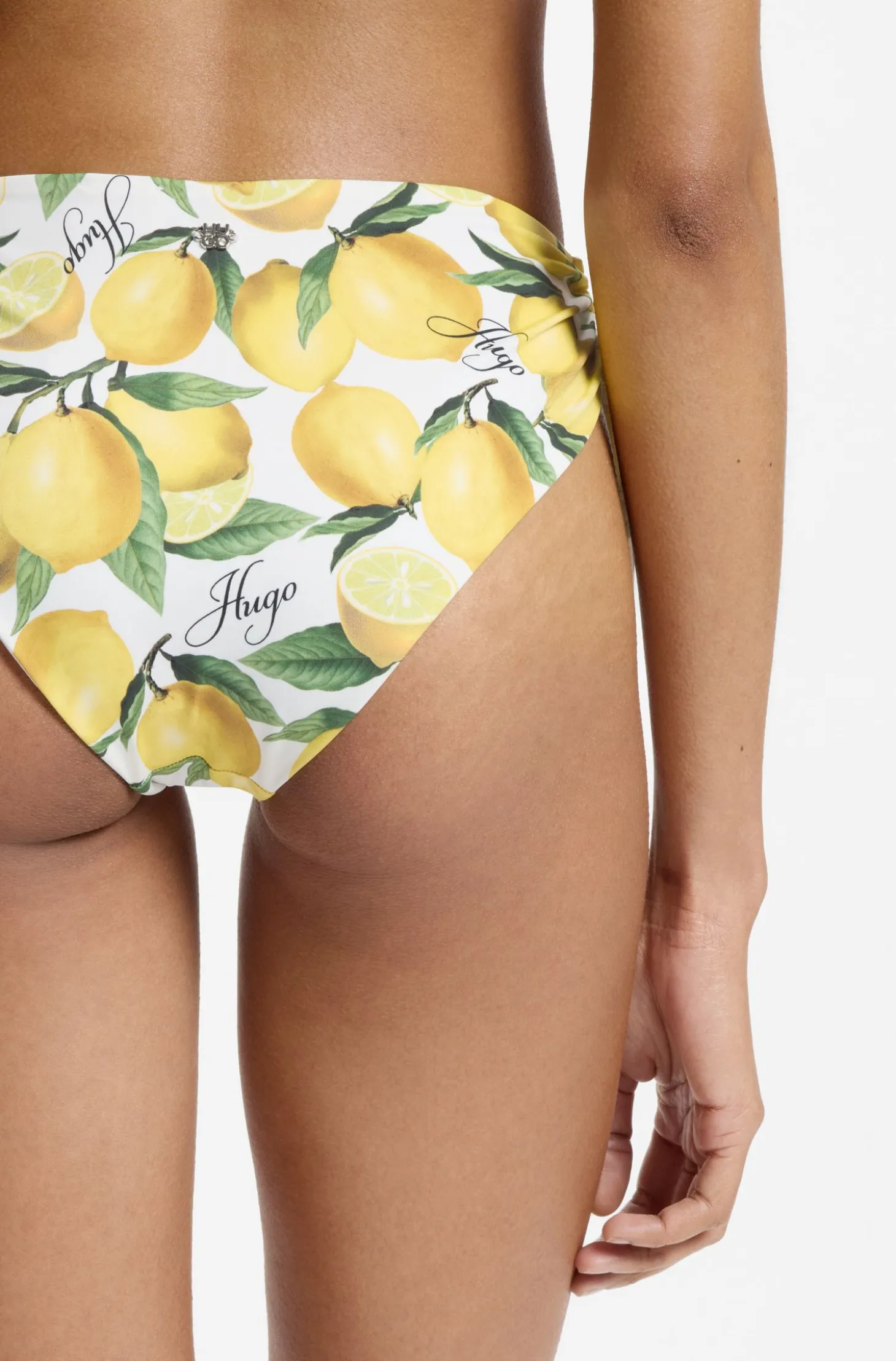 Bikinihose mit Print und Stack-Logo-Detail