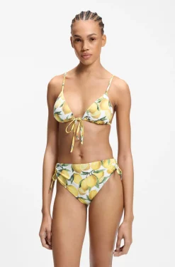 Bikinihose mit Print und Stack-Logo-Detail
