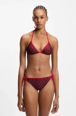 Bikinihose mit Stack-Logos