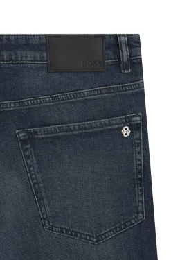 Blaue Maine Regular-Fit Jeans aus bequemem Stretch-Denim
