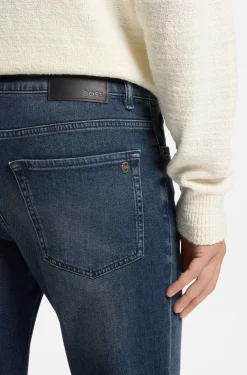 Blaue Maine Regular-Fit Jeans aus bequemem Stretch-Denim