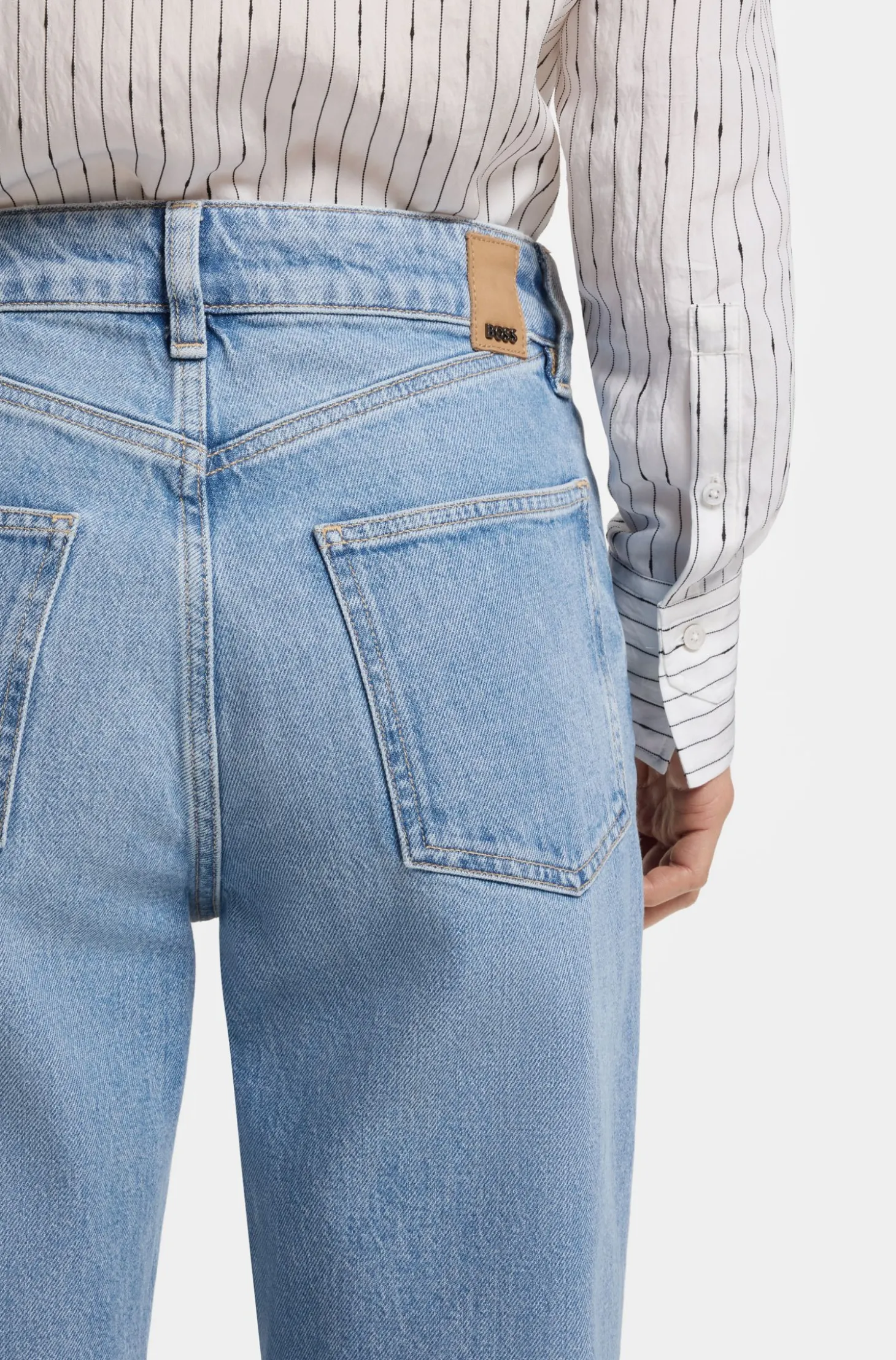 Blaue Slim-Fit Jeans aus bequemem Stretch-Denim