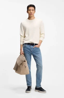 Blaue Slim-Fit Jeans aus Performance-Stretch-Denim
