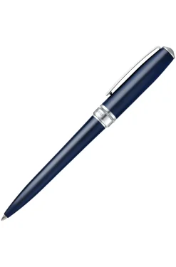 Blau lackierter Kugelschreiber aus Messing