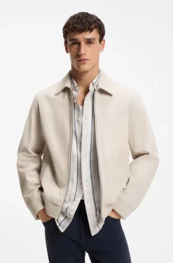 Blouson aus weichem Veloursleder