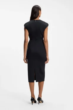 Bodycon-Kleid mit Grosgrain-Besätzen