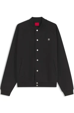 Bomberjacke aus Interlock-Jersey mit Stack-Logo-Detail